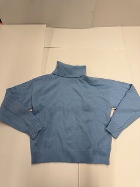 Edikted Sky Blue Turtleneck Sweater Size XS/S